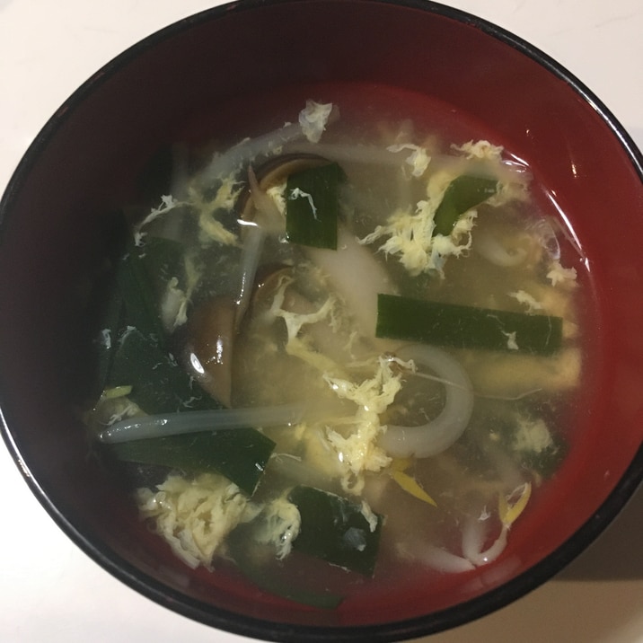 卵入り もやしとにらとしめじの中華スープ レシピ 作り方 By りし 楽天レシピ 卵入り もやしとにらとしめじの中華スープ レシピ 作り方 By りし 楽天レシピ